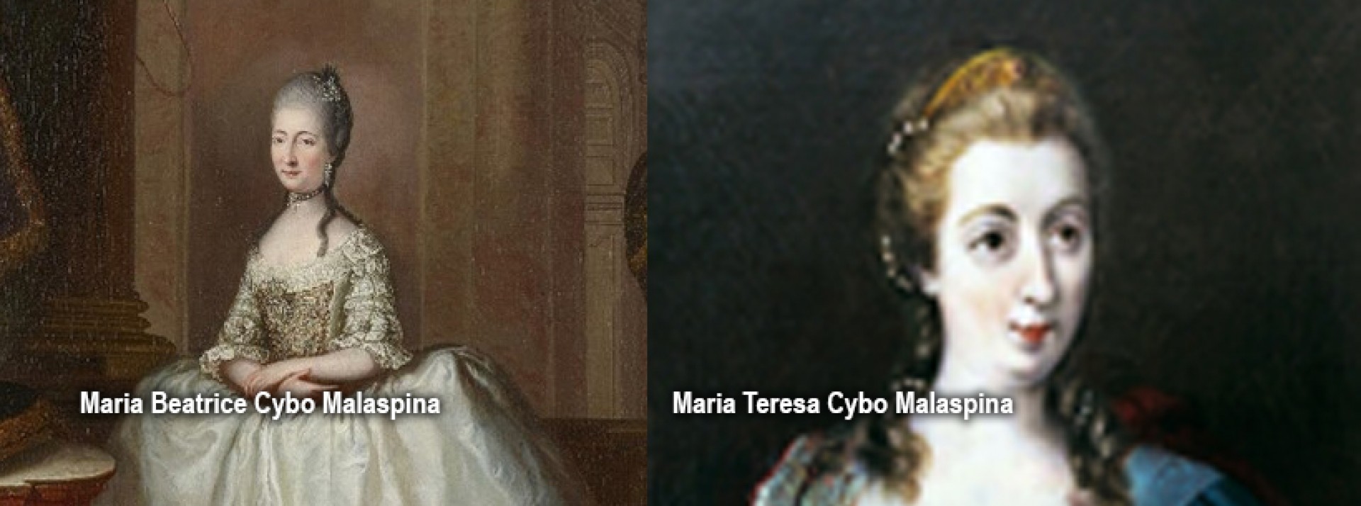 Maria Teresa e Maria Beatrice Malaspina: Duchesse di Massa, Modena e Reggio Emilia, Principesse di Carrara